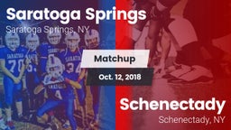 Matchup: Saratoga Springs vs. Schenectady  2018