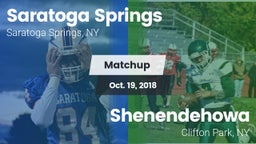 Matchup: Saratoga Springs vs. Shenendehowa  2018