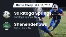 Recap: Saratoga Springs  vs. Shenendehowa  2018