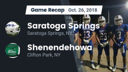 Recap: Saratoga Springs  vs. Shenendehowa  2018