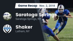 Recap: Saratoga Springs  vs. Shaker  2018