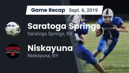 Recap: Saratoga Springs  vs. Niskayuna  2019