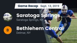 Recap: Saratoga Springs  vs. Bethlehem Central  2019