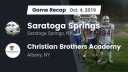 Recap: Saratoga Springs  vs. Christian Brothers Academy  2019