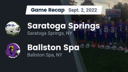 Recap: Saratoga Springs  vs. Ballston Spa  2022