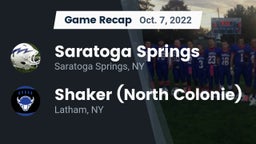 Recap: Saratoga Springs  vs. Shaker  (North Colonie) 2022
