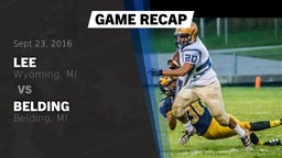 Recap: Lee  vs. Belding  2016