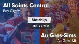 Matchup: All Saints Central vs. Au Gres-Sims  2016