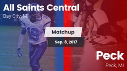 Matchup: All Saints Central vs. Peck  2017