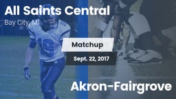 Matchup: All Saints Central vs. Akron-Fairgrove 2017