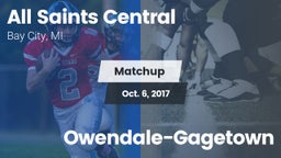 Matchup: All Saints Central vs. Owendale-Gagetown 2017