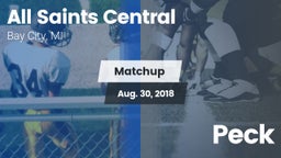 Matchup: All Saints Central vs. Peck  2018