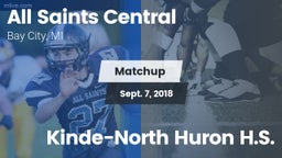 Matchup: All Saints Central vs. Kinde-North Huron H.S. 2018