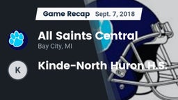 Recap: All Saints Central  vs. Kinde-North Huron H.S. 2018