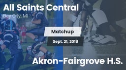 Matchup: All Saints Central vs. Akron-Fairgrove H.S. 2018