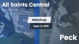 Matchup: All Saints Central vs. Peck 2019