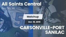 Matchup: All Saints Central vs. CARSONVILLE-PORT SANILAC 2019