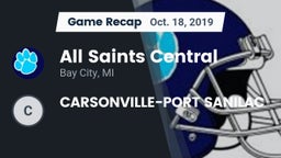 Recap: All Saints Central  vs. CARSONVILLE-PORT SANILAC 2019