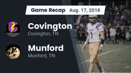 Recap: Covington  vs. Munford  2018