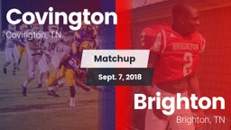 Matchup: Covington vs. Brighton  2018