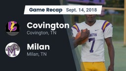 Recap: Covington  vs. Milan  2018