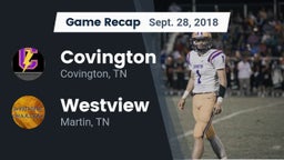 Recap: Covington  vs. Westview  2018