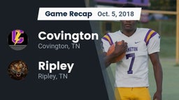Recap: Covington  vs. Ripley  2018