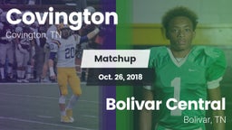 Matchup: Covington vs. Bolivar Central  2018