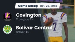 Recap: Covington  vs. Bolivar Central  2018