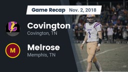 Recap: Covington  vs. Melrose  2018