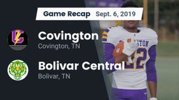 Recap: Covington  vs. Bolivar Central  2019