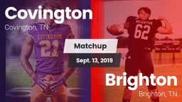 Matchup: Covington vs. Brighton  2019