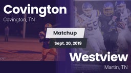 Matchup: Covington vs. Westview  2019