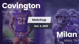 Matchup: Covington vs. Milan  2019