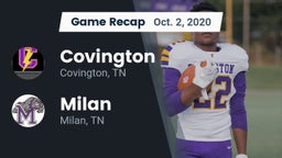 Recap: Covington  vs. Milan  2020