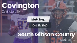 Matchup: Covington vs. South Gibson County  2020