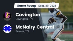 Recap: Covington  vs. McNairy Central  2023