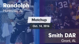 Matchup: Randolph vs. Smith DAR  2016