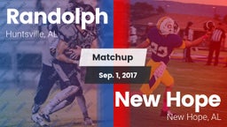 Matchup: Randolph vs. New Hope  2017