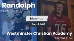 Matchup: Randolph vs. Westminster Christian Academy 2017