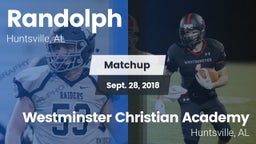 Matchup: Randolph vs. Westminster Christian Academy 2018