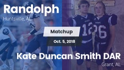 Matchup: Randolph vs. Kate Duncan Smith DAR  2018