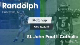 Matchup: Randolph vs. St. John Paul II Catholic  2018