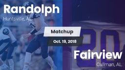 Matchup: Randolph vs. Fairview  2018