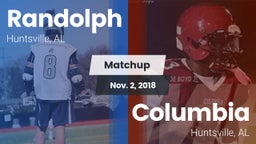 Matchup: Randolph vs. Columbia  2018