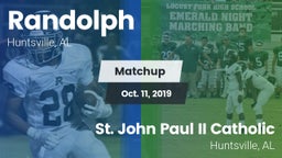 Matchup: Randolph vs. St. John Paul II Catholic  2019