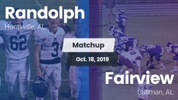 Matchup: Randolph vs. Fairview  2019