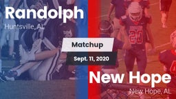 Matchup: Randolph vs. New Hope  2020