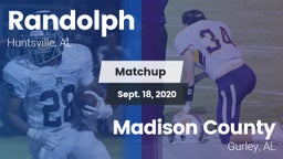 Matchup: Randolph vs. Madison County  2020