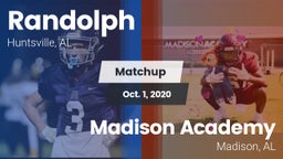Matchup: Randolph vs. Madison Academy  2020